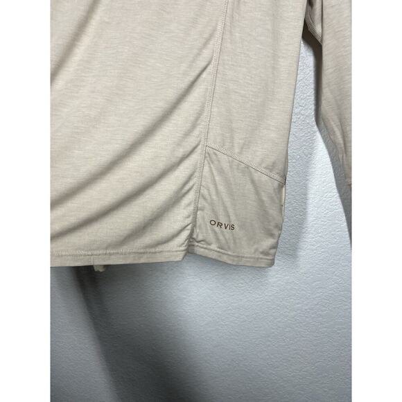 Orvis Insect Shield Baselayer Top Mens Medium Beige Long Sleeves - Picture 3 of 7